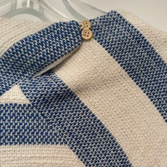 Zara basic collection Navy and Cream Striped Sweater - Picture 7 of 10